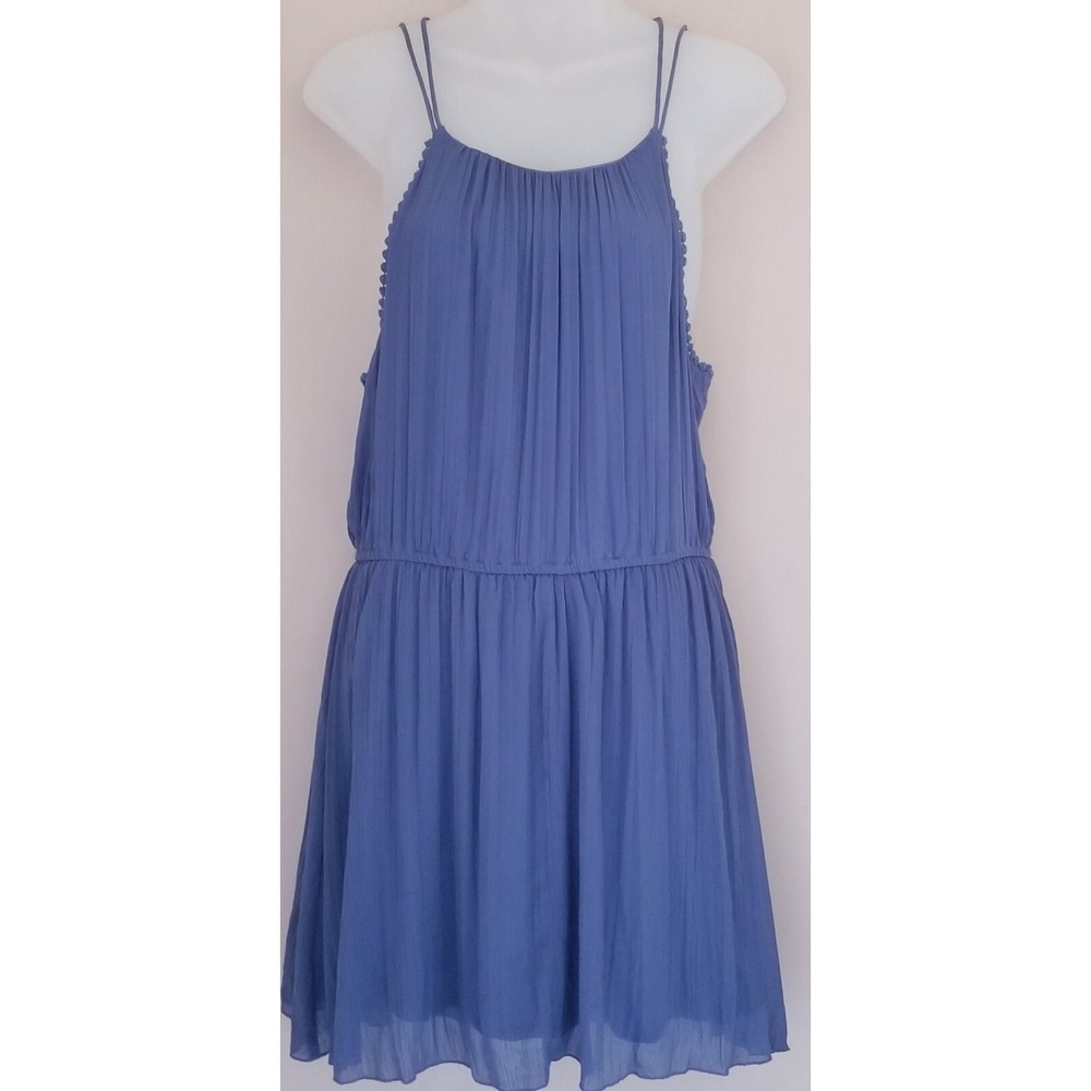 ABERCROMBIE & FITCH Dress Womens XS Blue Adjustable Straps Pull-On Fully Lined